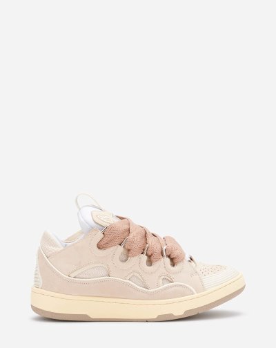 Αθλητικά Παπούτσια Lanvin δερματινα Curb Sneakers γυναικεια Μπεζ | GR05526