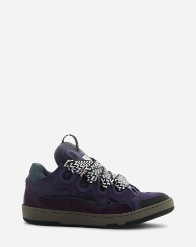 Αθλητικά Παπούτσια Lanvin δερματινα Curb Sneakers ανδρικα μπλε | GR16199