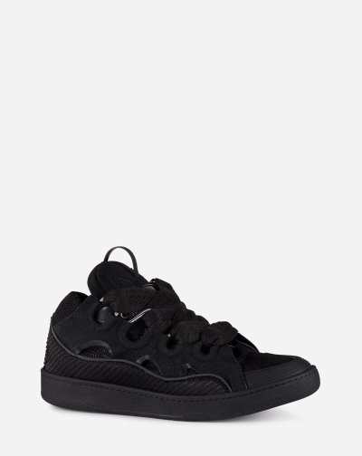 Αθλητικά Παπούτσια Lanvin δερματινα Curb Sneakers ανδρικα μαυρα | GR27290