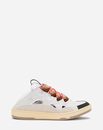 Αθλητικά Παπούτσια Lanvin δερματινα Curb Mule Sneakers γυναικεια ασπρα | GR62658