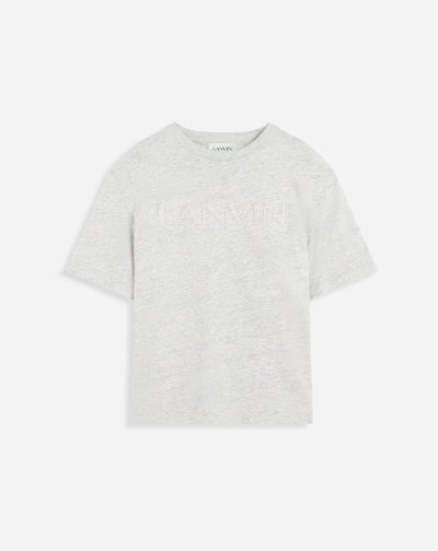 μπλουζακια Lanvin κλασικα Lanvin Embossed T Shirts ανδρικα γκρι | GR62834