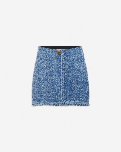 φουστεσ Lanvin Knit Mini Skirt γυναικεια ανοιχτο μπλε | GR75470