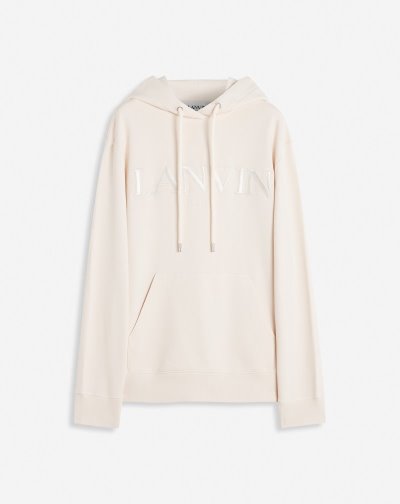 φουτερ με κουκουλα Lanvin Paris Embroidered Hoodie γυναικεια Μπεζ | GR90857