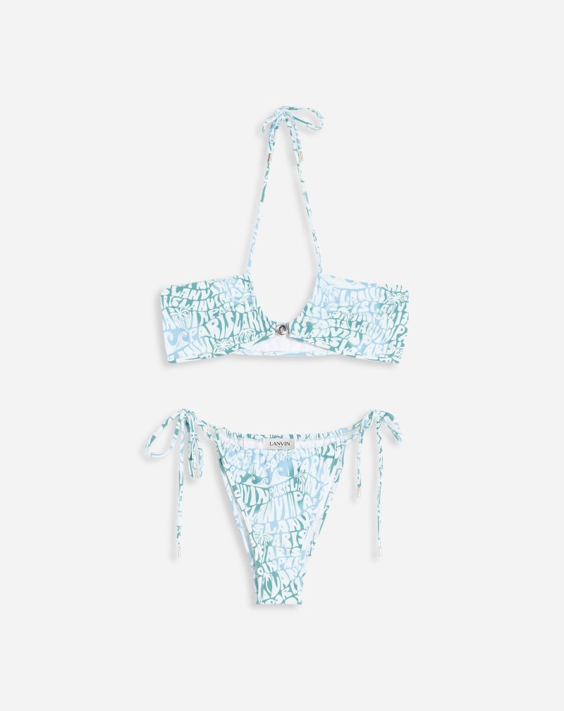 Bikini Lanvin Print Μπικίνι γυναικεια μπλε | GR38983