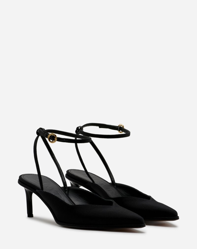 Mules Lanvin Arpège Grosgrain sling Back Mule γυναικεια μαυρα | GR90699