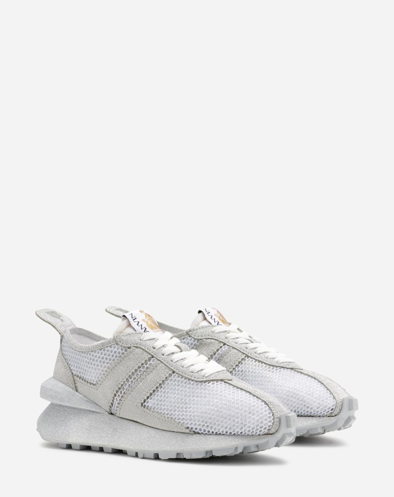 Αθλητικά Παπούτσια Lanvin Mesh Bumpr Sneakers γυναικεια ασημι | GR26238