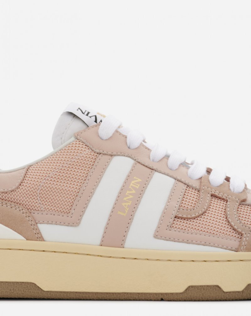 Αθλητικά Παπούτσια Lanvin Mesh Clay Sneakers γυναικεια ροζ ασπρα | GR31281