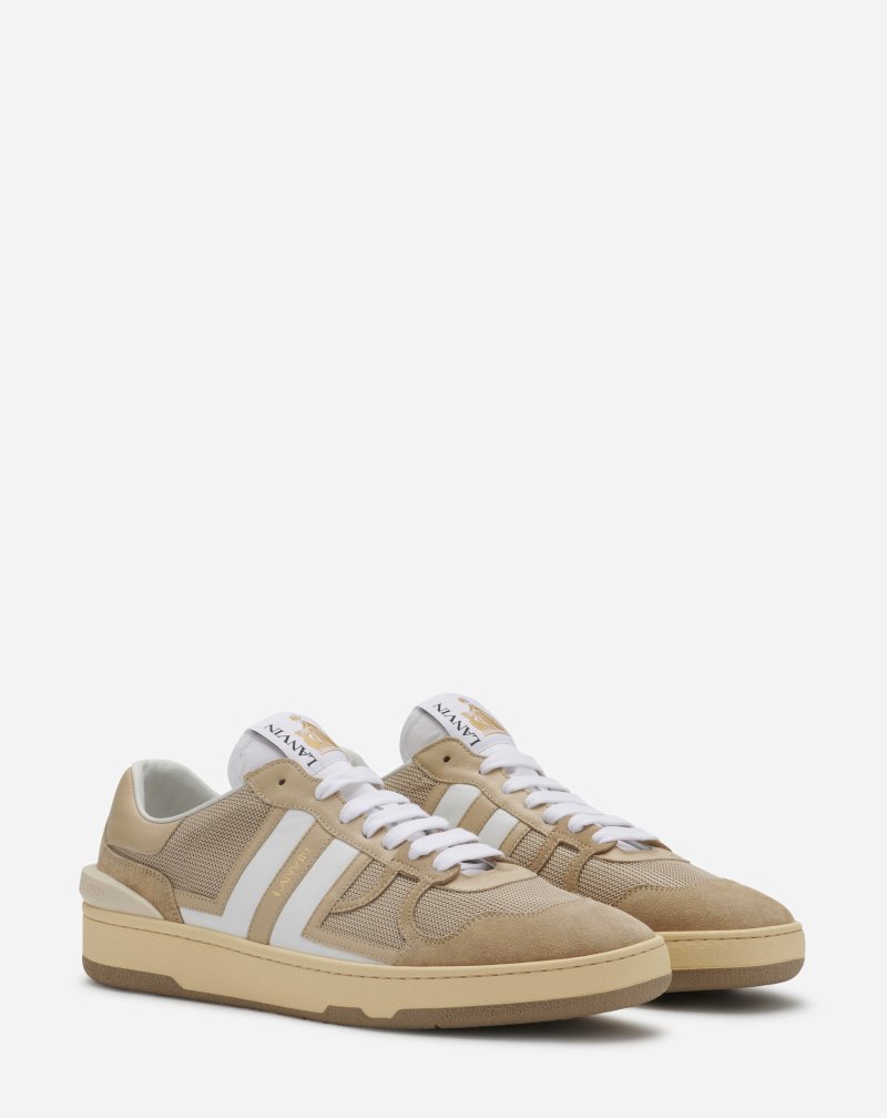 Αθλητικά Παπούτσια Lanvin Mesh Clay Sneakers ανδρικα Μπεζ ασπρα | GR70031