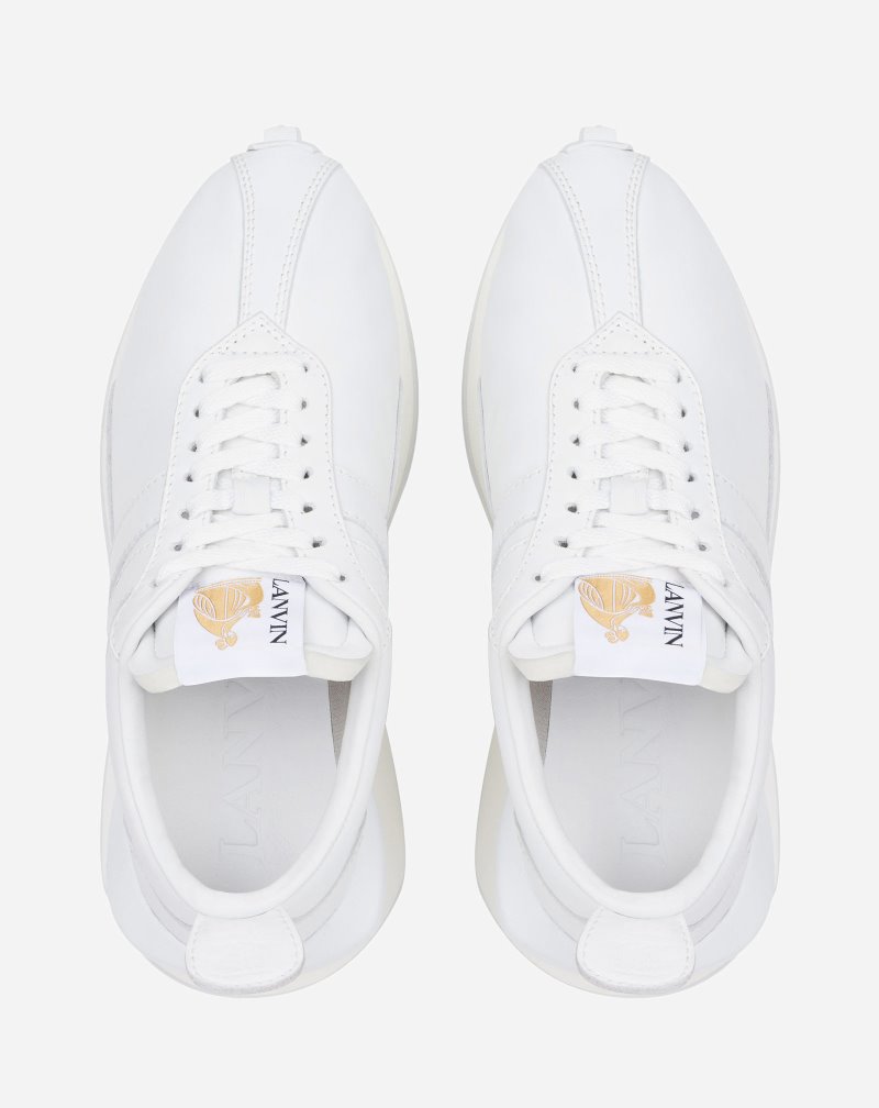 Αθλητικά Παπούτσια Lanvin Nappa δερματινα Bumpr Sneakers γυναικεια ασπρα | GR26648