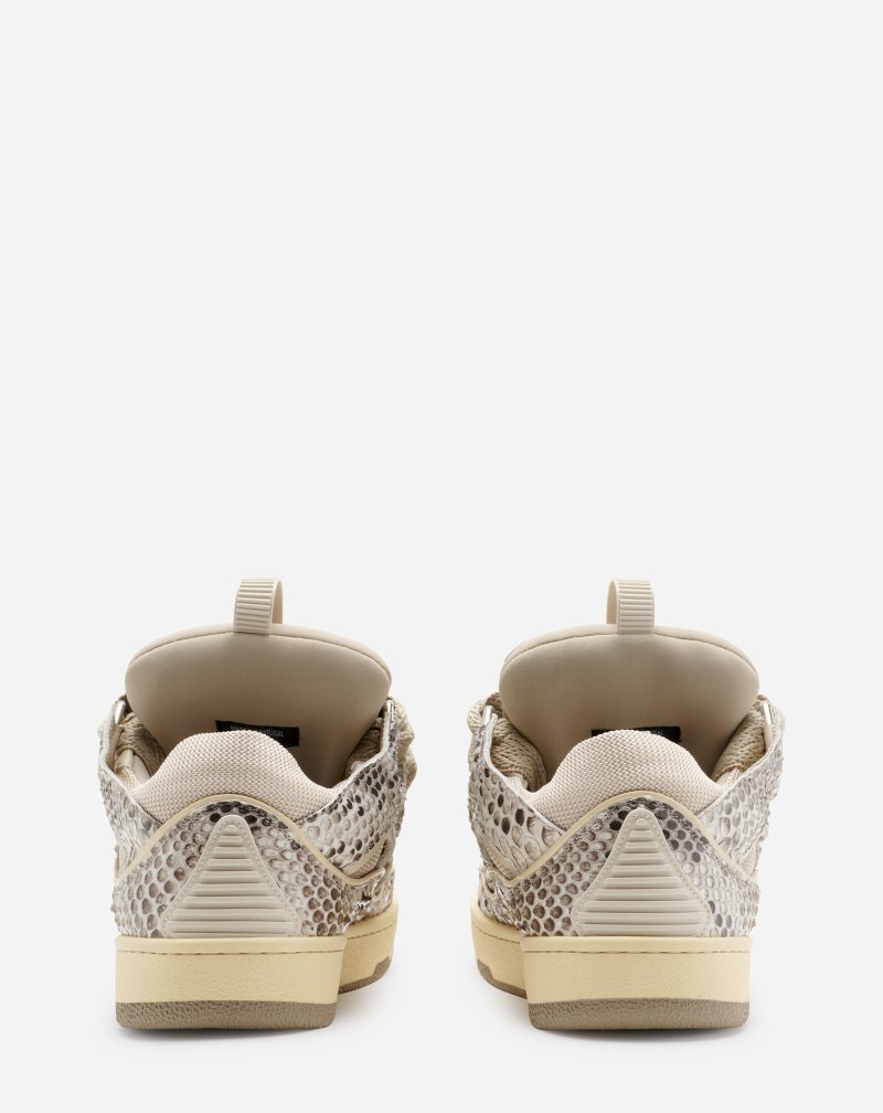 Αθλητικά Παπούτσια Lanvin Python Print δερματινα Curb Sneakers γυναικεια Μπεζ | GR50955