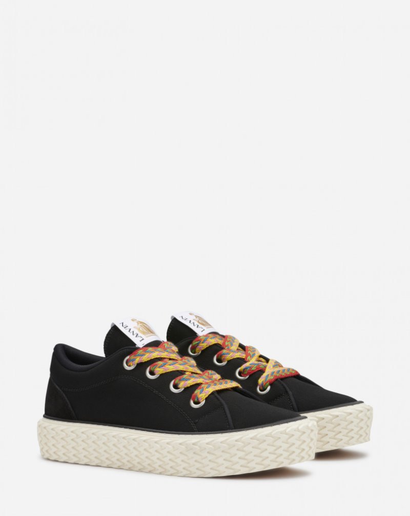 Αθλητικά Παπούτσια Lanvin βαμβακερα καμβα Curbies Sneakers ανδρικα μαυρα | GR09106