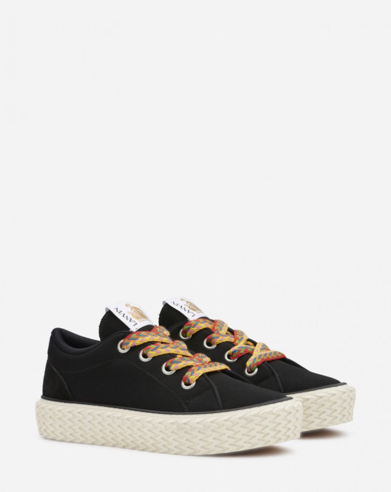 Αθλητικά Παπούτσια Lanvin βαμβακερα καμβα Curbies Sneakers γυναικεια μαυρα | GR79002