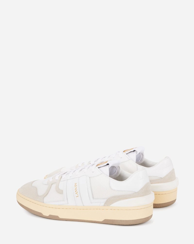 Αθλητικά Παπούτσια Lanvin δερματινα Clay Low-top Sneakers ανδρικα ασπρα | GR22400