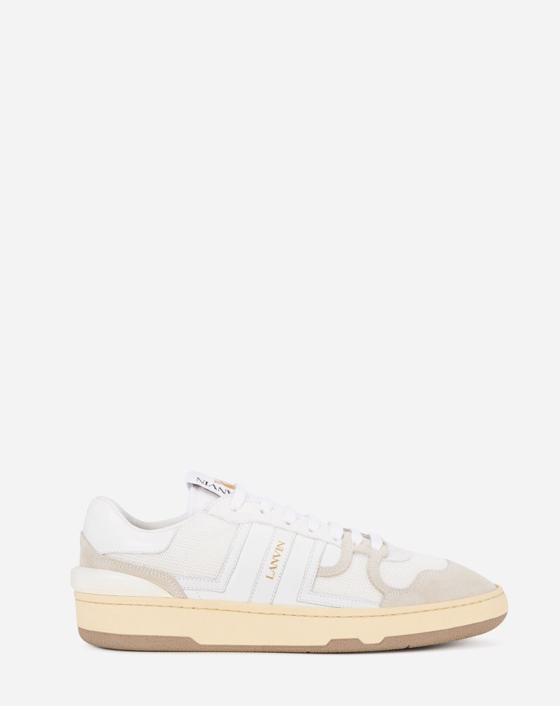 Αθλητικά Παπούτσια Lanvin δερματινα Clay Low-top Sneakers γυναικεια ασπρα | GR56816