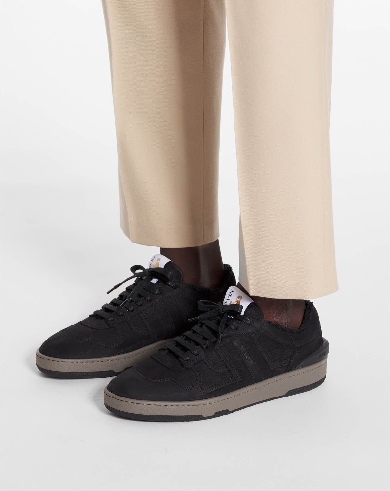 Αθλητικά Παπούτσια Lanvin δερματινα Clay Sneakers ανδρικα μαυρα | GR69368