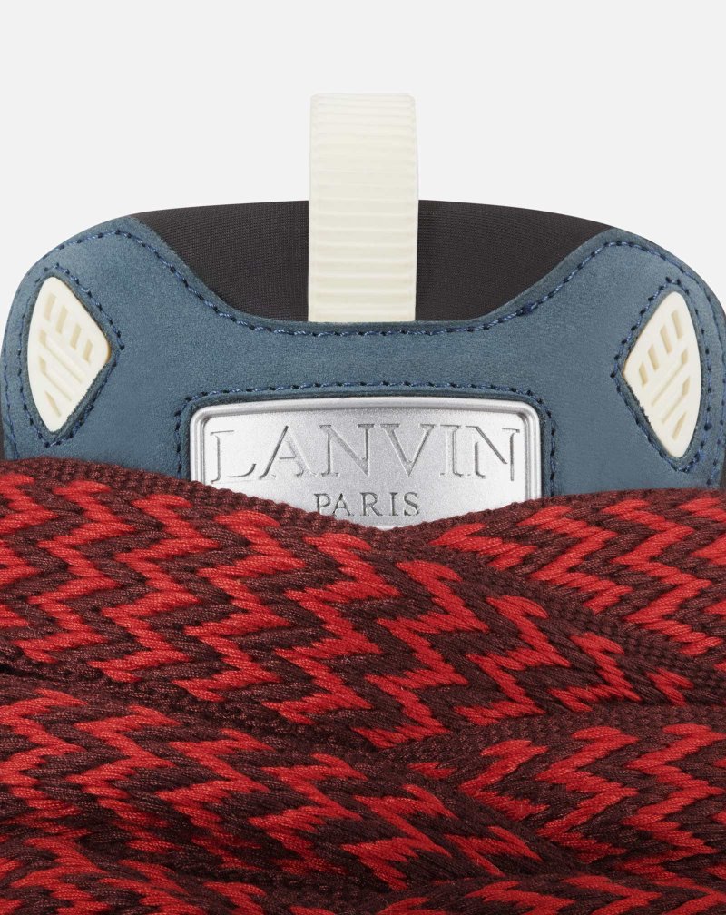 Αθλητικά Παπούτσια Lanvin δερματινα Curb Sneakers ανδρικα μπλε | GR21235