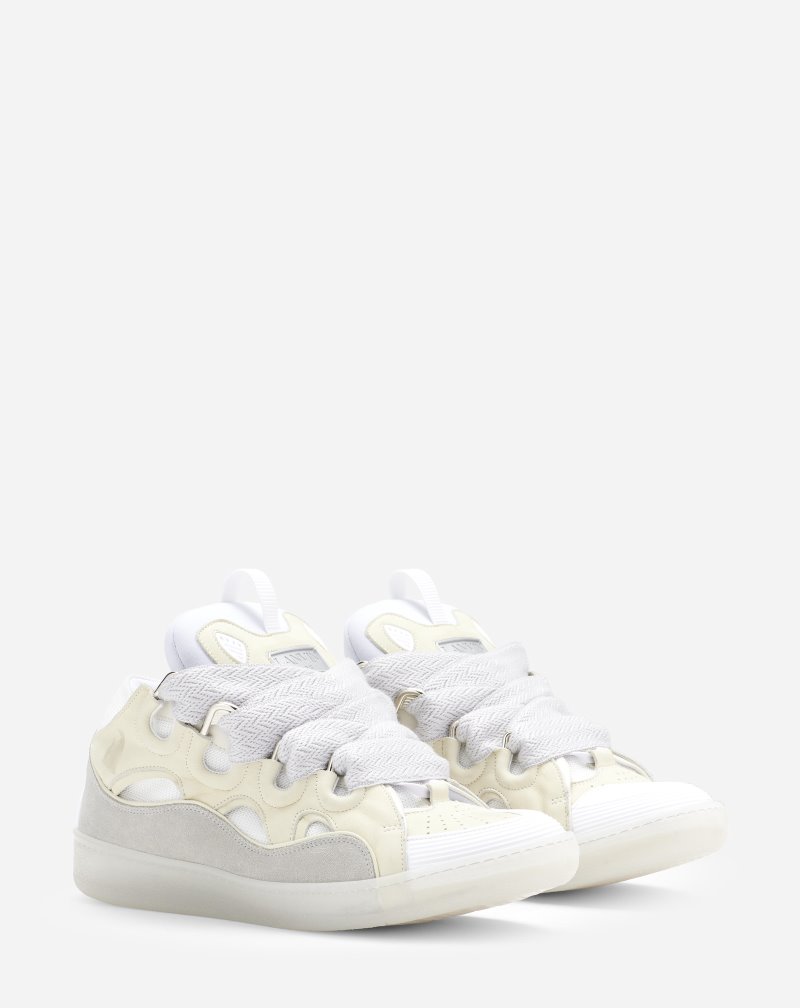 Αθλητικά Παπούτσια Lanvin δερματινα Curb Sneakers ανδρικα Μπεζ | GR33510