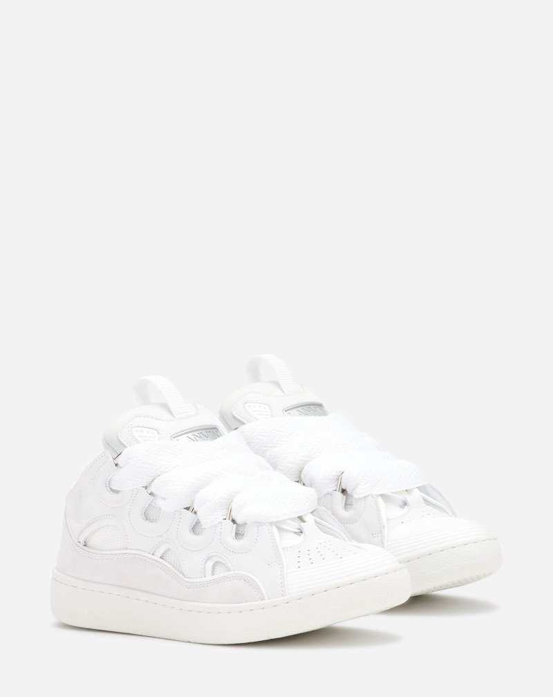 Αθλητικά Παπούτσια Lanvin δερματινα Curb Sneakers γυναικεια ασπρα | GR45283