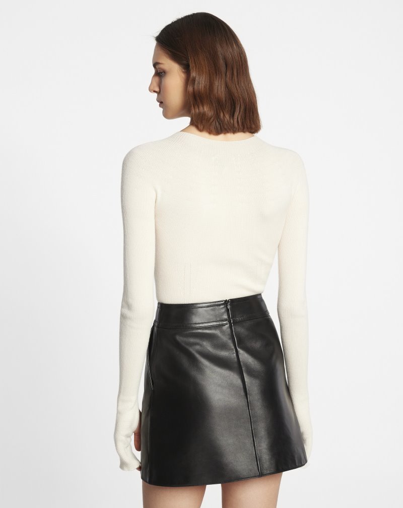 Αριστος Lanvin Cashmere And Silk Long-sleeve Top γυναικεια Μπεζ | GR87125