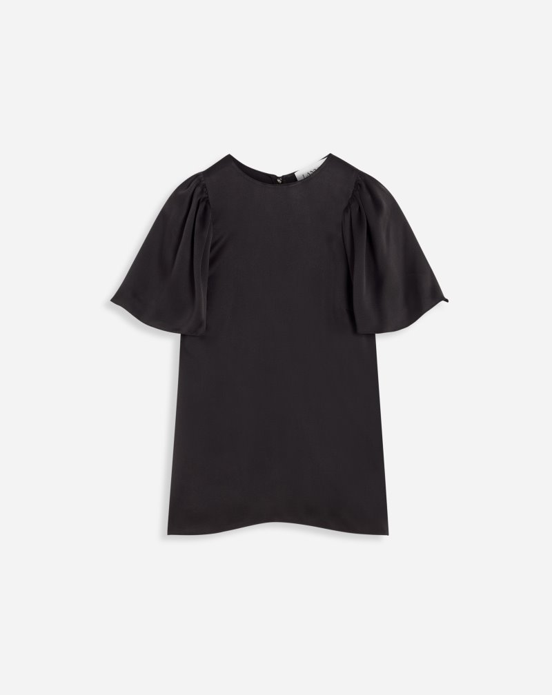 Αριστος Lanvin Round Neck Top γυναικεια μαυρα | GR82104