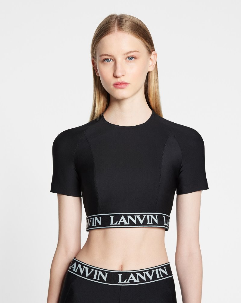 Αριστος Lanvin κοντο Top γυναικεια μαυρα | GR44946