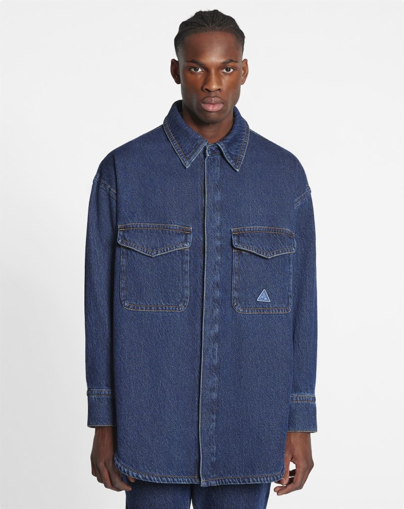 Πουκάμισο Lanvin Oversized Denim Overshirt ανδρικα ανοιχτο μπλε | GR54266