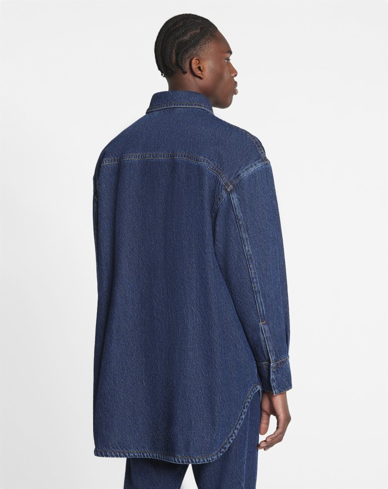 Πουκάμισο Lanvin Oversized Denim Overshirt ανδρικα ανοιχτο μπλε | GR54266