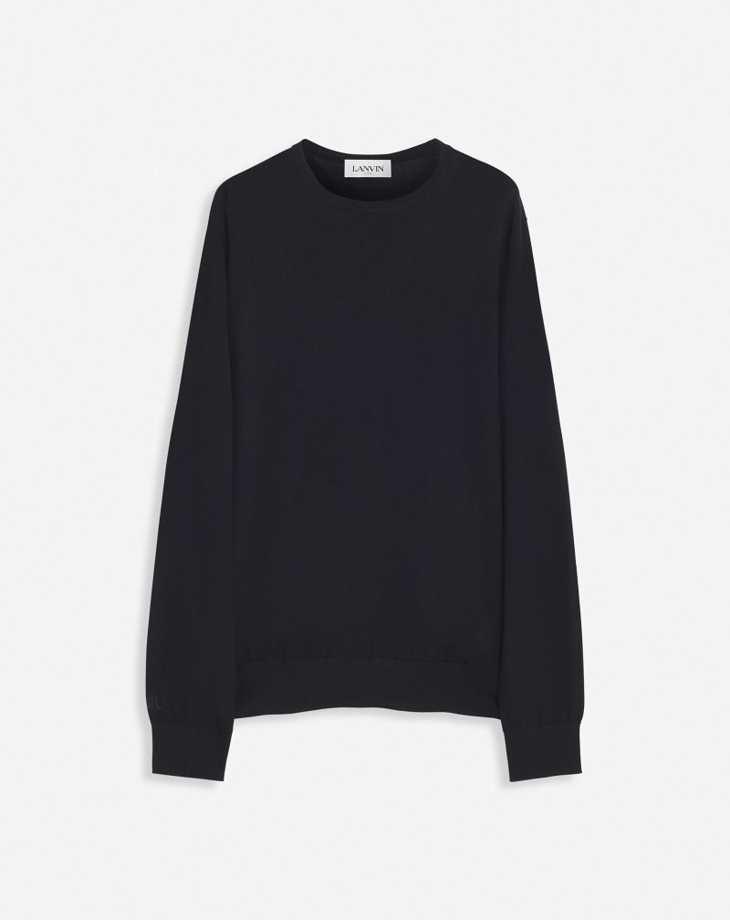 Πουλόβερ Lanvin Cashmere Round Neck πουλοβερ ανδρικα μαυρα | GR72859