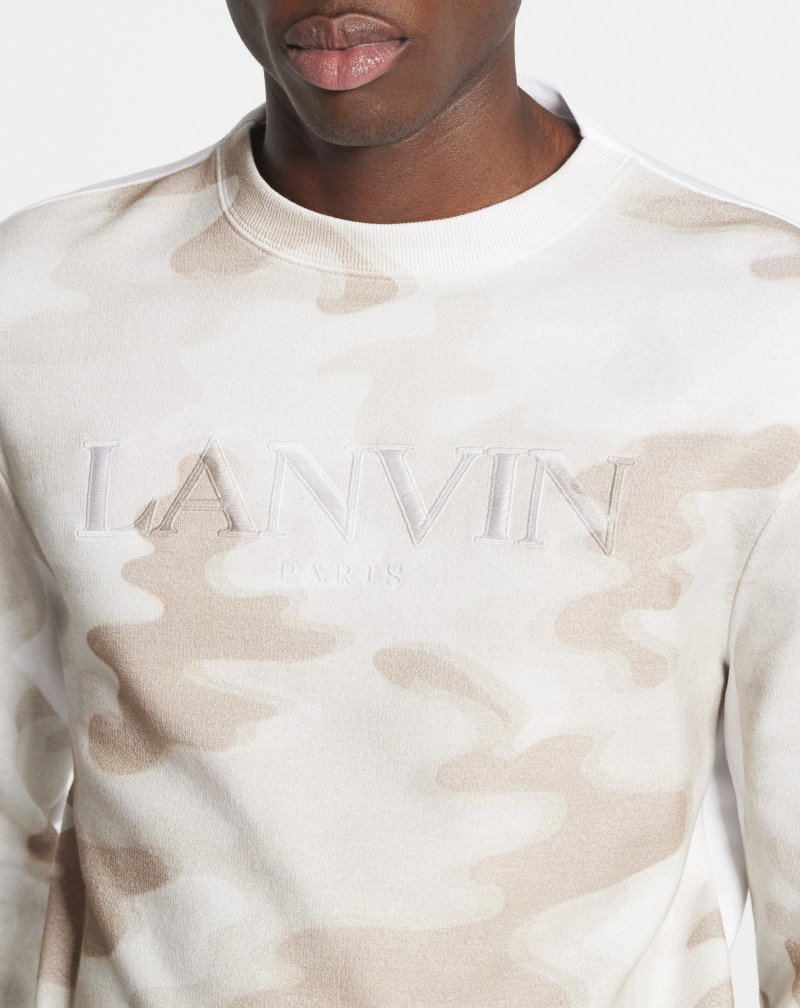 Φούτερ Lanvin Camouflage Printed Sweatshirt ανδρικα Μπεζ | GR50879