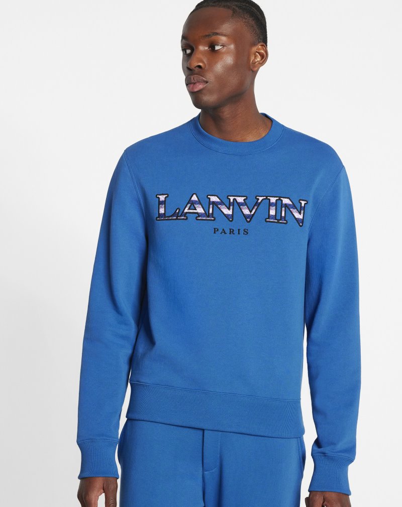 Φούτερ Lanvin Curb Sweatshirt ανδρικα μπλε | GR61630