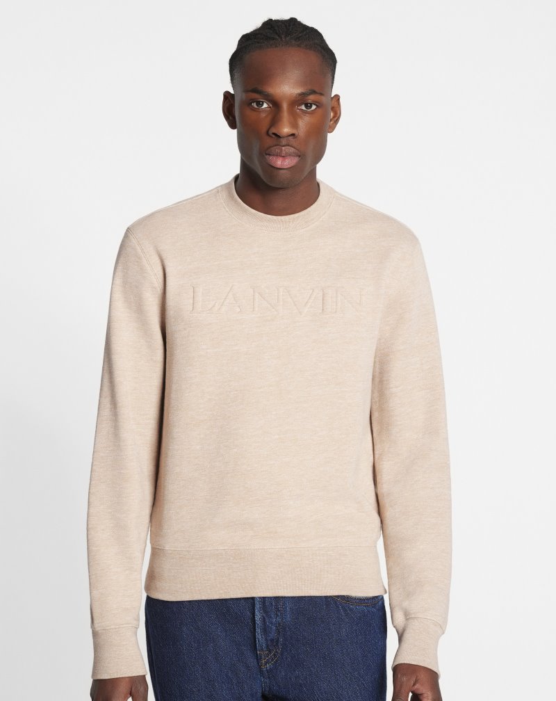 Φούτερ Lanvin Embossed Sweatshirt ανδρικα Μπεζ | GR01620