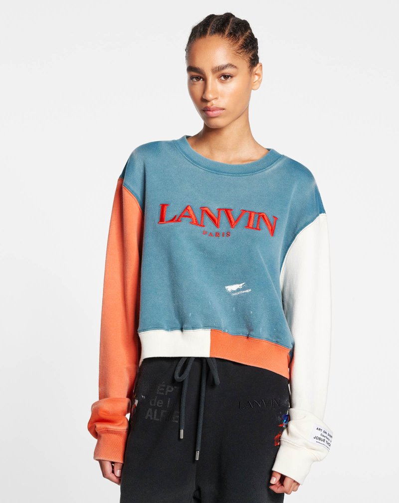 Φούτερ Lanvin Gallery Dept. X Lanvin Crewneck Sweatshirt γυναικεια Πολύχρωμο | GR43216