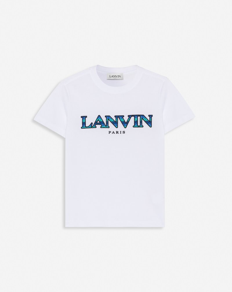 μπλουζακια Lanvin T Shirts With Curb Embroidery γυναικεια ασπρα | GR01940