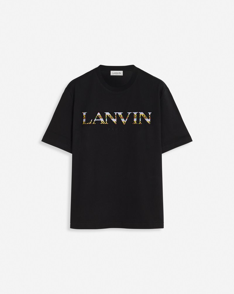 μπλουζακια Lanvin κλασικα Curb T Shirts ανδρικα μαυρα | GR31282