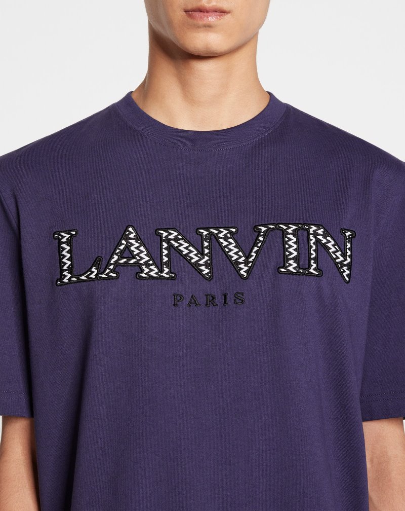 μπλουζακια Lanvin κλασικα Curb T Shirts ανδρικα μωβ | GR31517