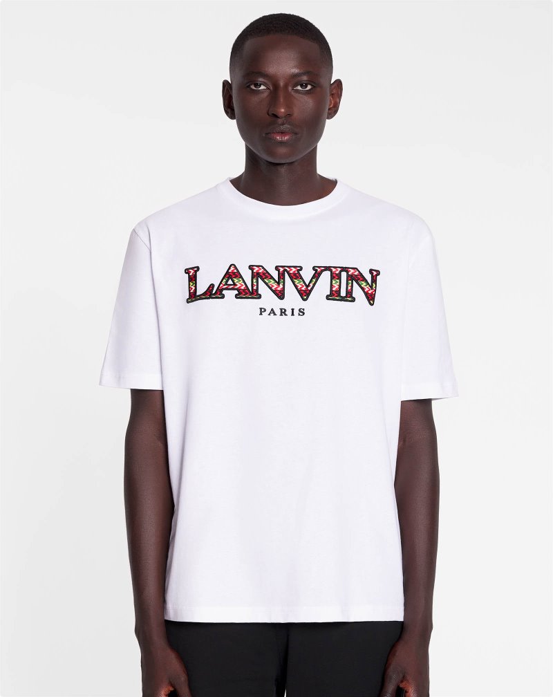 μπλουζακια Lanvin κλασικα Curb T Shirts ανδρικα ασπρα | GR74087