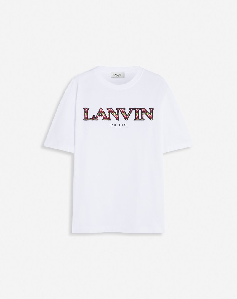 μπλουζακια Lanvin κλασικα Curb T Shirts ανδρικα ασπρα | GR74087