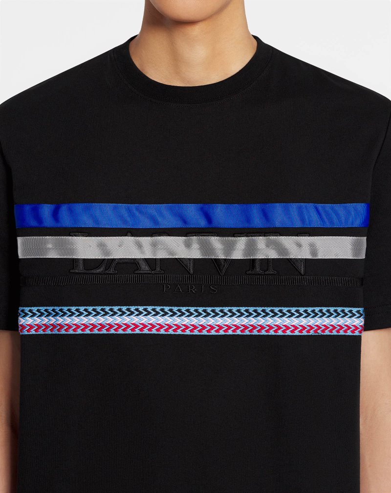 μπλουζακια Lanvin κλασικα Curb T Shirts ανδρικα μαυρα | GR78979