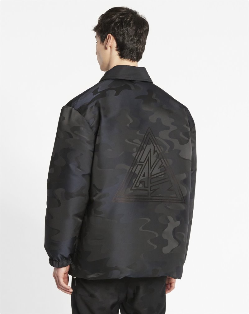 μπουφαν Lanvin Reversible Jacket ανδρικα σκουρο μπλε μπλε καφε | GR71542