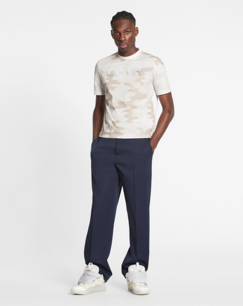 παντελονι Lanvin Embroidered Jl3d Sweatpants ανδρικα μπλε | GR76001