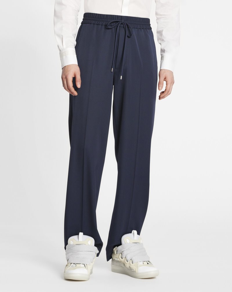 παντελονι Lanvin Embroidered Jl3d Sweatpants ανδρικα μπλε | GR76001