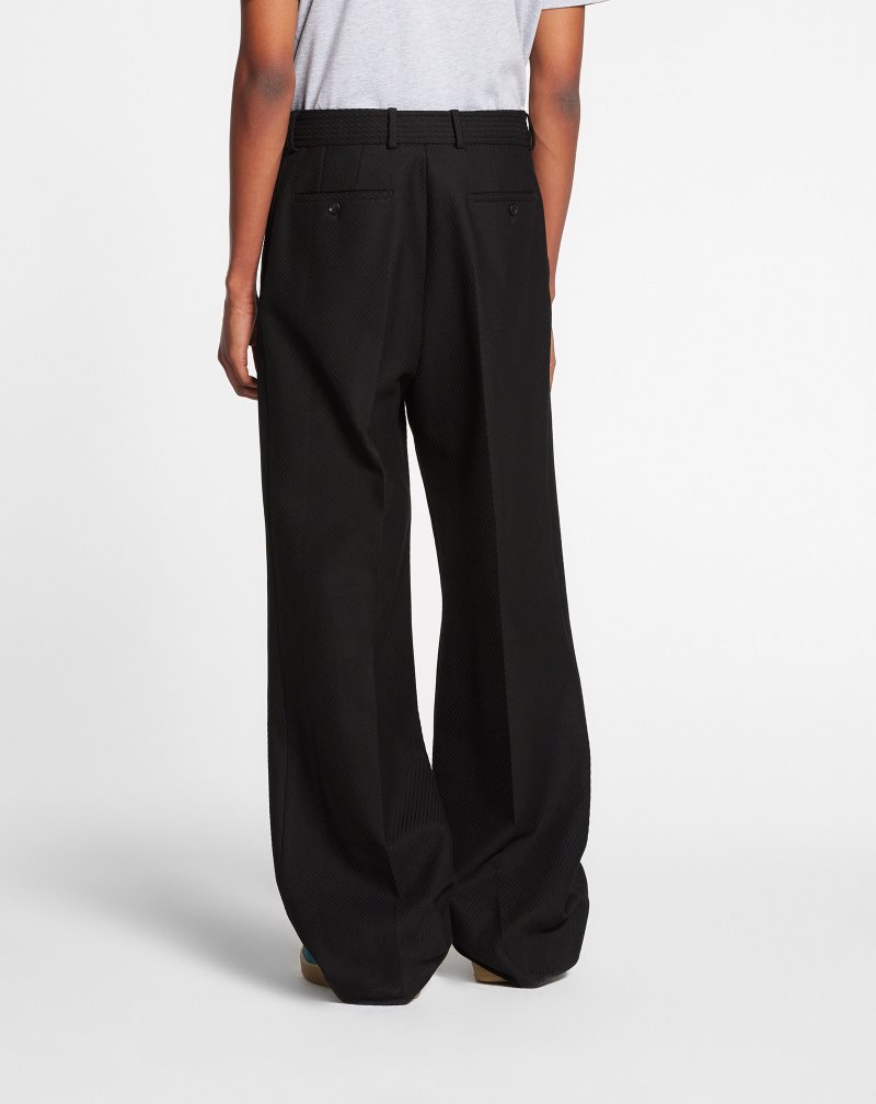 παντελονι Lanvin Structured Pants With Belt ανδρικα μαυρα | GR44431