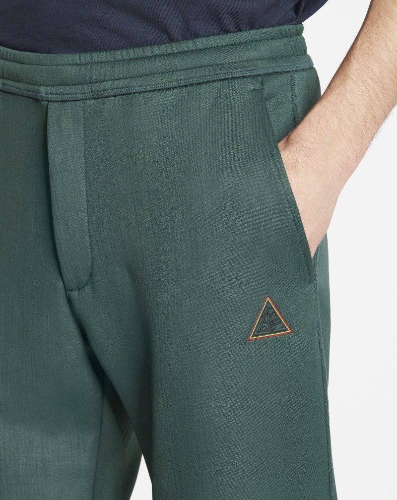 παντελονι Lanvin Sweatpants With Embroidered Lanvin Triangle Logo Detail ανδρικα σκούρο πρασινο | GR62179