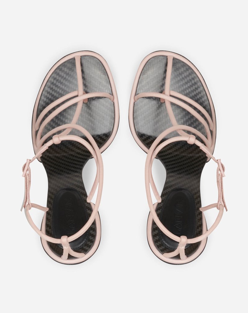 σανδαλια Lanvin Straplight δερματινα Sandals γυναικεια ροζ ροζ | GR07466