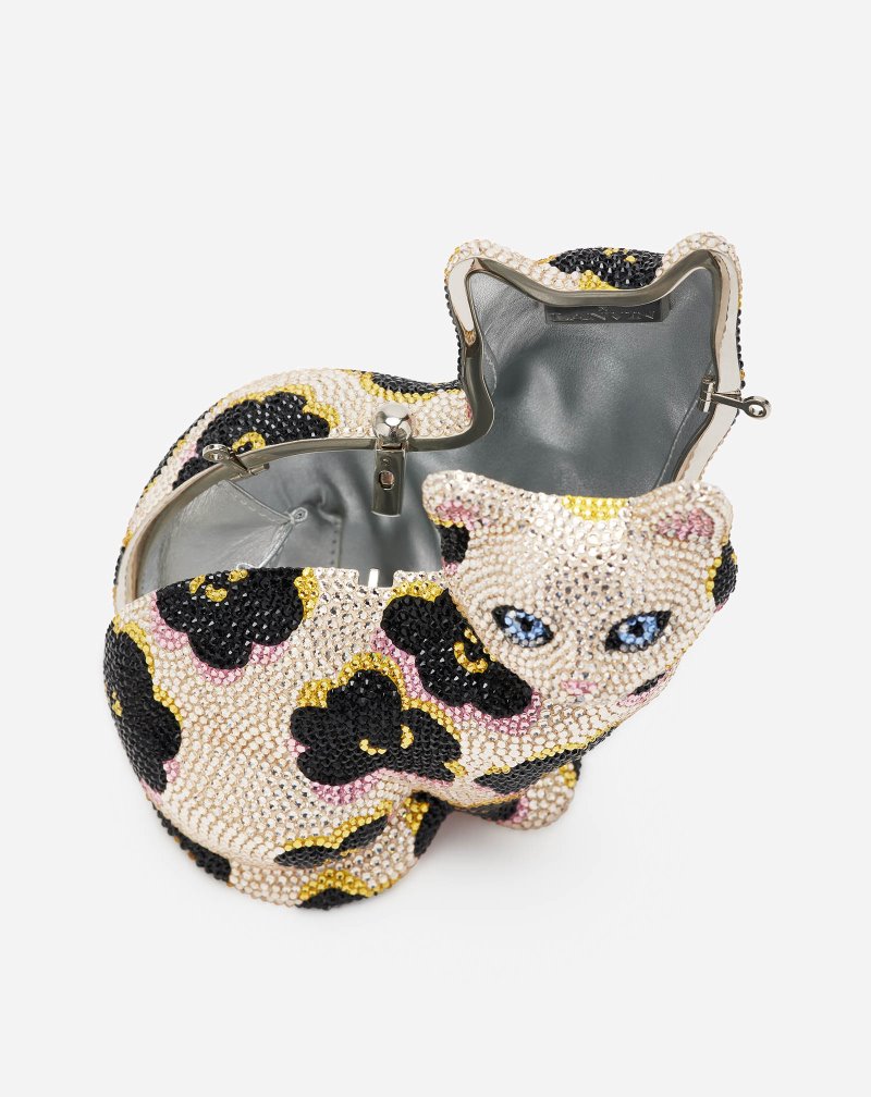 τσαντα Lanvin Cat Minaudiere X Judith Leiber γυναικεια Μπεζ ροζ | GR05198