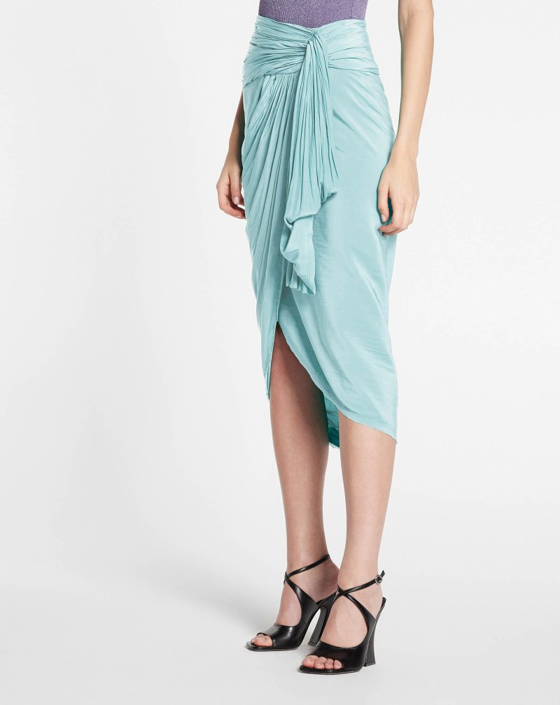 φουστεσ Lanvin Draped Skirt γυναικεια μεντα | GR65104