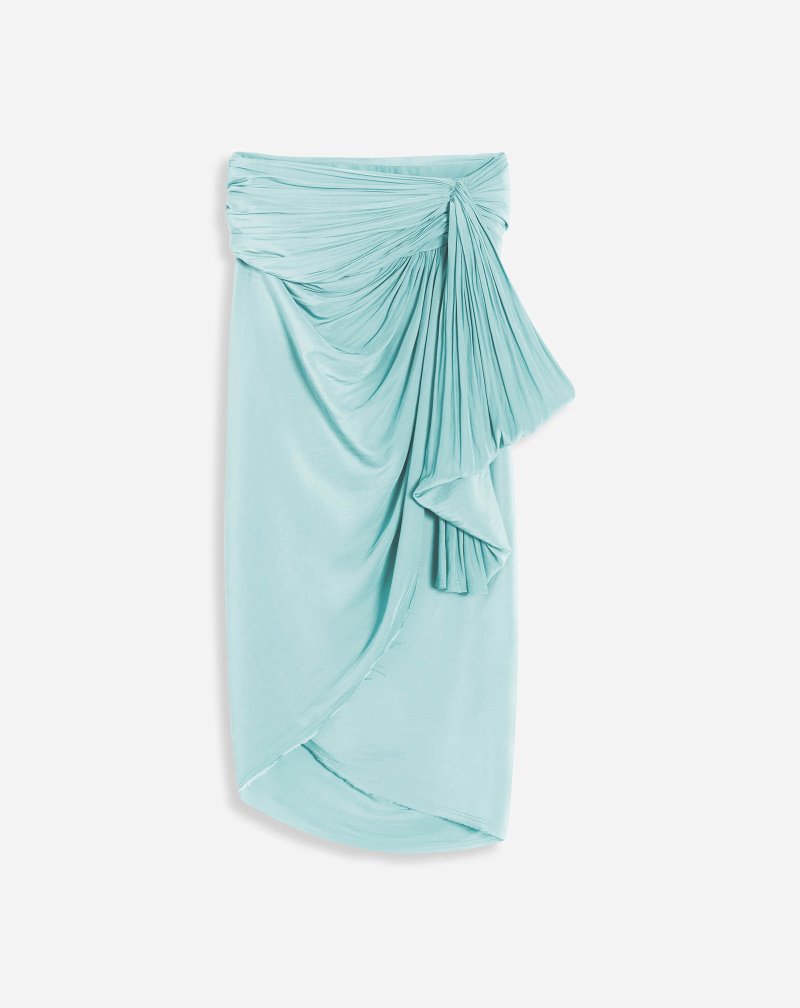 φουστεσ Lanvin Draped Skirt γυναικεια μεντα | GR65104