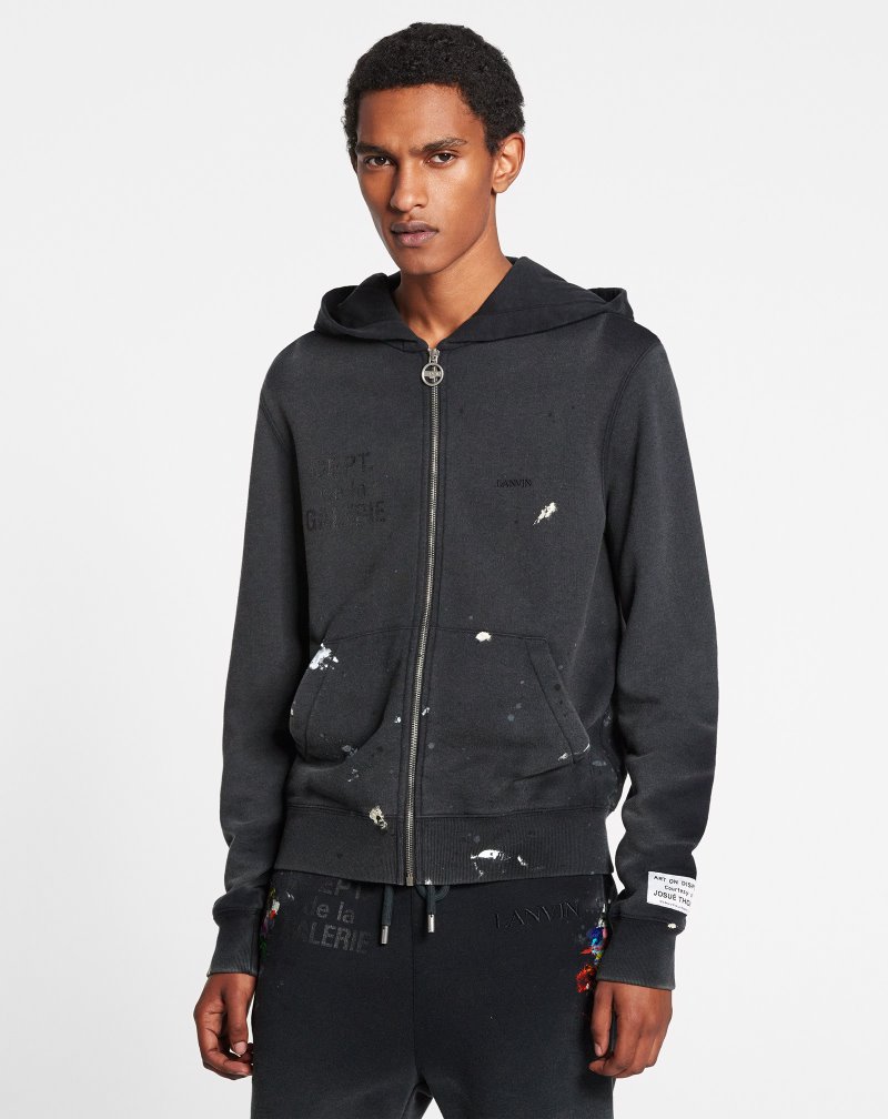 φουτερ με κουκουλα Lanvin Gallery Dept. X Lanvin Zip-up Hoodie ανδρικα Πολύχρωμο | GR49811